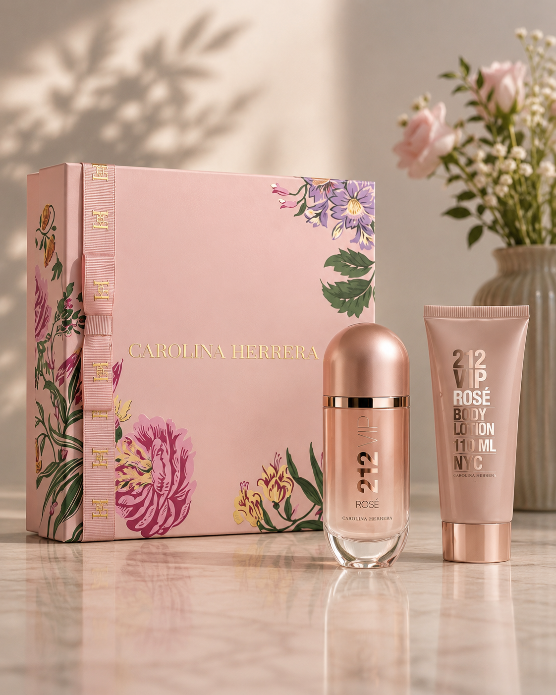 Carolina Herrera 212 VIP Rosé Eau de Parfum Set 2 Piezas 80ml