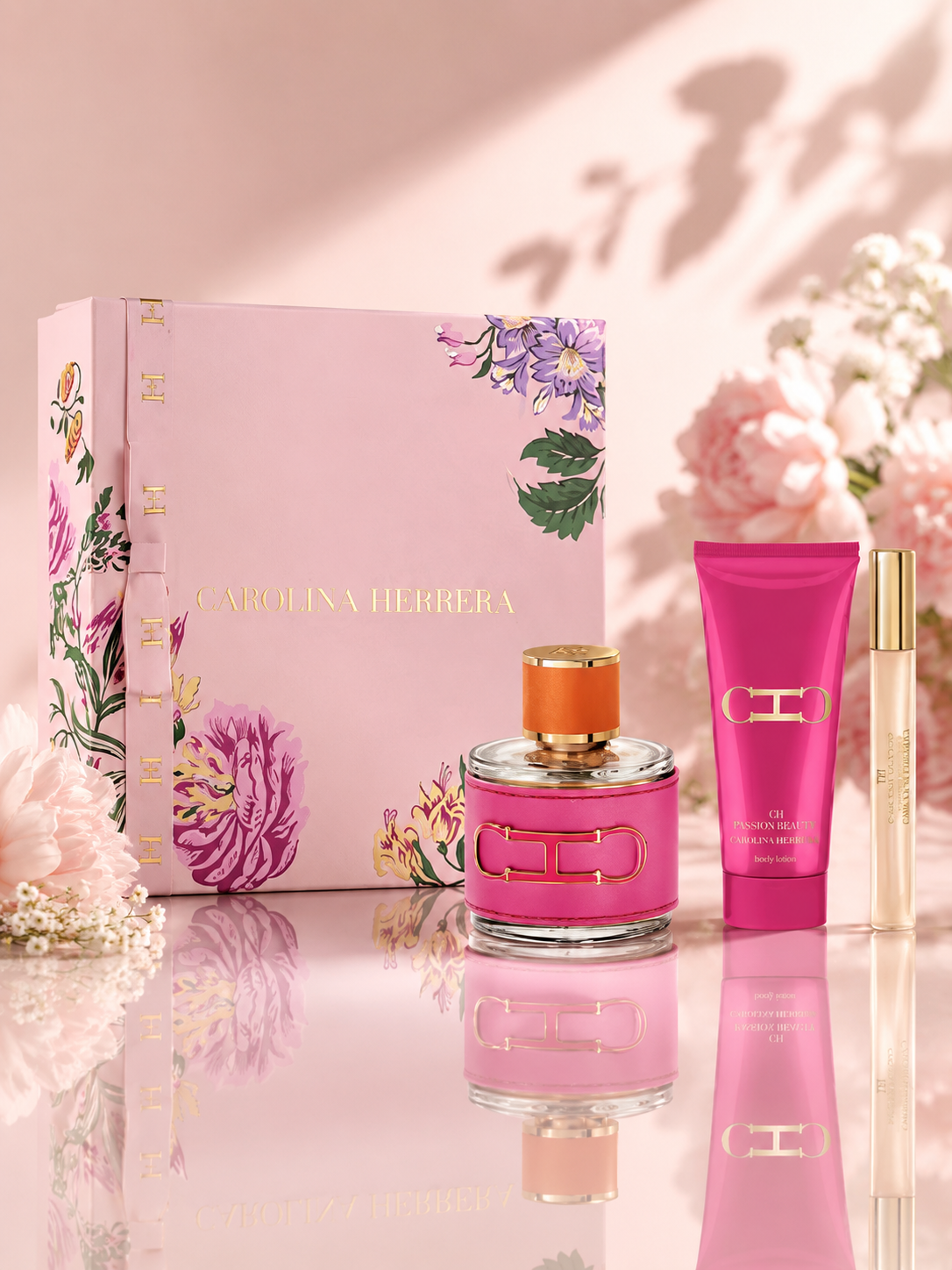 Carolina Herrera CH Pasión Eau de Parfum Set 3 Piezas 100ml