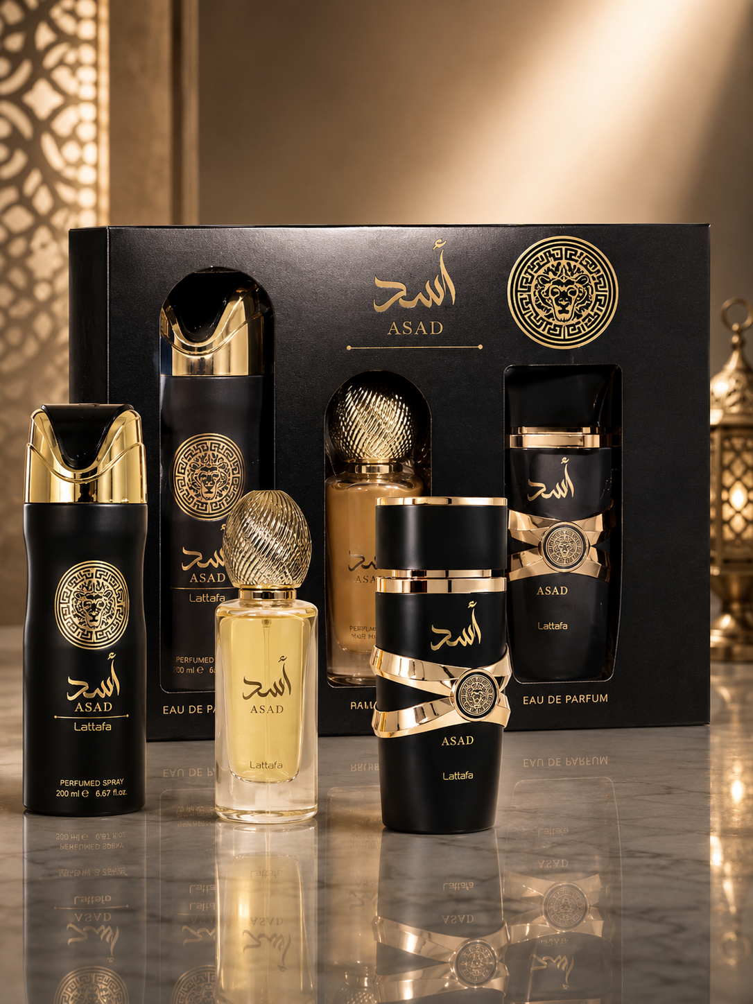 Lattafa Asad Set 3 Piezas Eau de Parfum 100ml